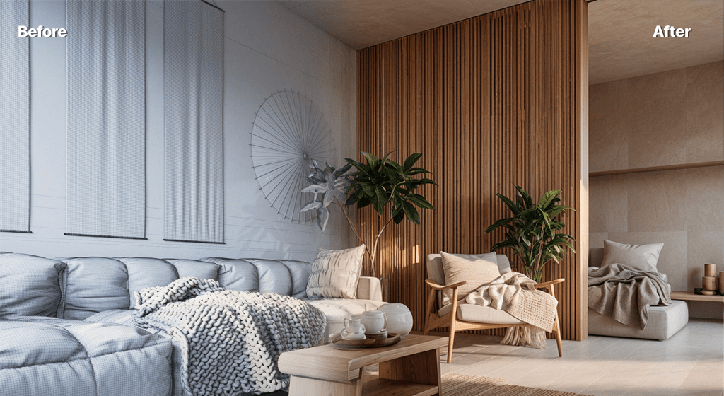 AI Render Interior Architecture
